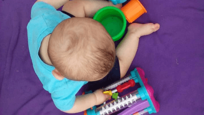 a child playing